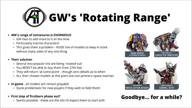 THESE Firstborn Kits are Going Away - Space Marine 'Range Rotation' Discussed смотреть онлайн
