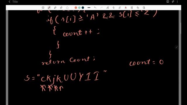 Count of camel case characters || GFG || Problem Solving || Hindi || Solution ||gorakhcodes