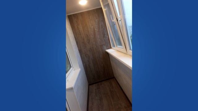 Крутая отделка балкона ламинатом и камнем! Балкон мечты каждого!