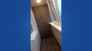 Крутая отделка балкона ламинатом и камнем! Балкон мечты каждого!