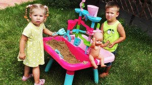 ✿ Кукла Беби Борн и НОВЫЙ СТОЛ ПЕСОЧНИЦА Baby Born doll toy unboxing new toys