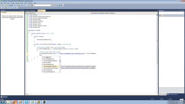 WebClient Class pt 02 Downloading Files смотреть онлайн