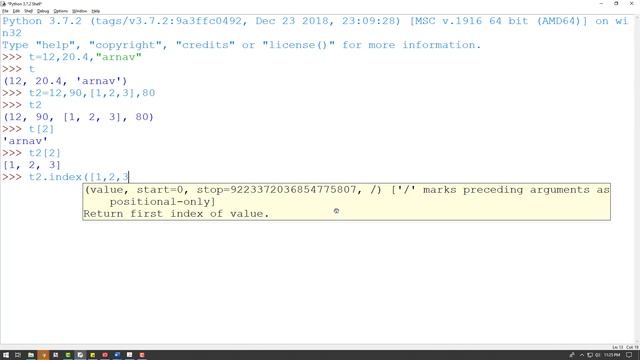 Tuple Introduction - (Part-2) Python Tutorial - Learn Python in Hindi - Python for class 12 CBSE