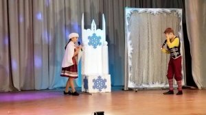 Фрагмент детского спектакля "Снежная королева" в ДК