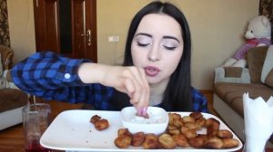 1 КГ ЖАРЕНЫХ ПЕЛЬМЕНИЙ MUKBANG asmr Ayka Emilly