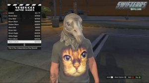 GTA 5 Online: NEW "Independence Day DLC Masks!" Wolf, Bull, Eagle, & MORE! "Patch Update 1.15"