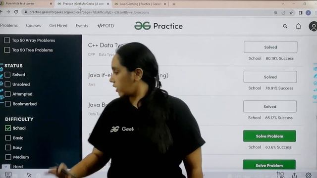 Java Substring | School Practice Problem | GeeksforGeeks School смотреть онлайн