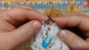 9. Шаль спицами "КЛЕМАТИС". Конец.