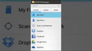 ASTRO File Manager Overview