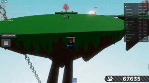 Играю в Slap Battels в Roblox.