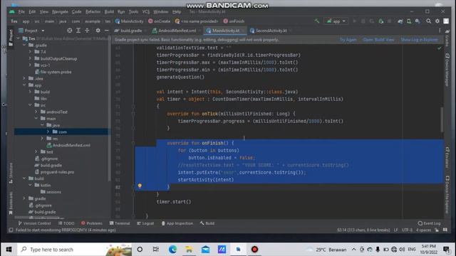Game Math Sederhana dengan Android Studio dan Kotlin смотреть онлайн