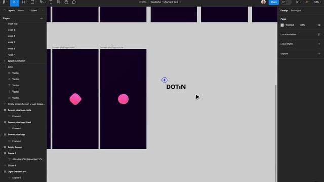 Splash Screen Animation on Figma смотреть онлайн