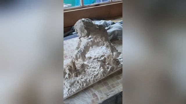 Скульптура из гипса, sculpture. Мифическое существо. смотреть онлайн