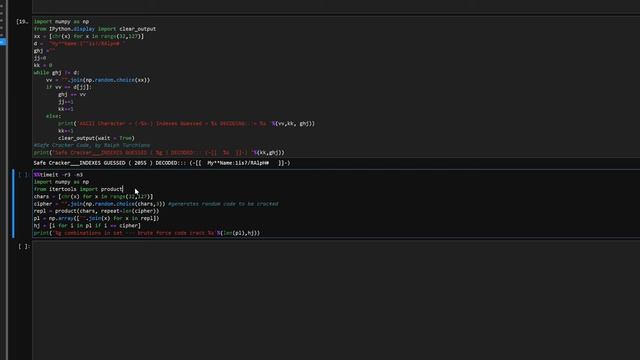 Fun Safe Cracker Code, decrypt strings for visual effect смотреть онлайн