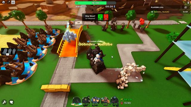 Necromancer with Freezing Hardcore Mode Roblox Tower Defense Simulator смотреть онлайн