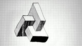 3D рисование. Рисование объёмных фигур. Рисование по клеткам. 3D рисунок
