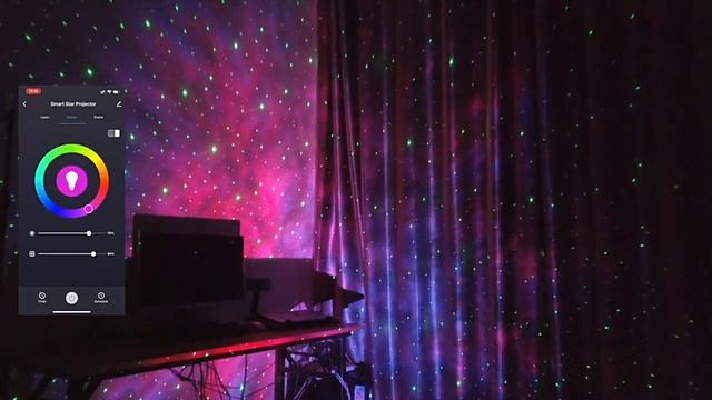 Проектор Tuya Smart Star, WiFi, лазерный проектор звездного неба, развевающийся ночник, светодиодна смотреть онлайн