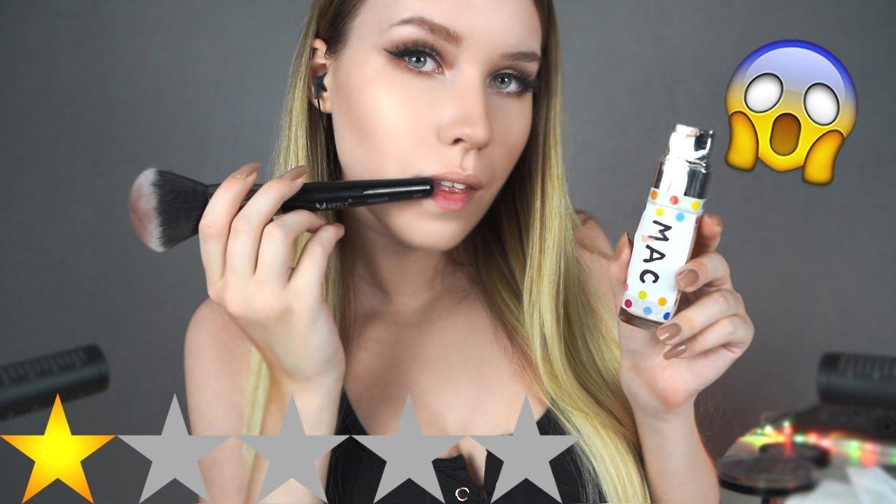 АСМР  МАКИЯЖ В УЖАСНОМ САЛОНЕ  Пародия | ASMR WORST Reviewed MakeUp
