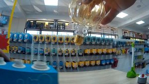 Пример свечения филаментной лампы HIPER DECO FILAMENT BALOON 6W