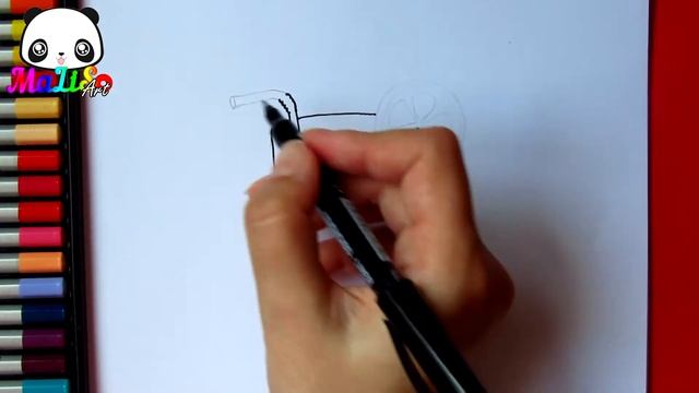 Малюємо Стакан лимонаду. Як намалювати Стакан. Навчальне відео для дітей. Розмальовка для дітей