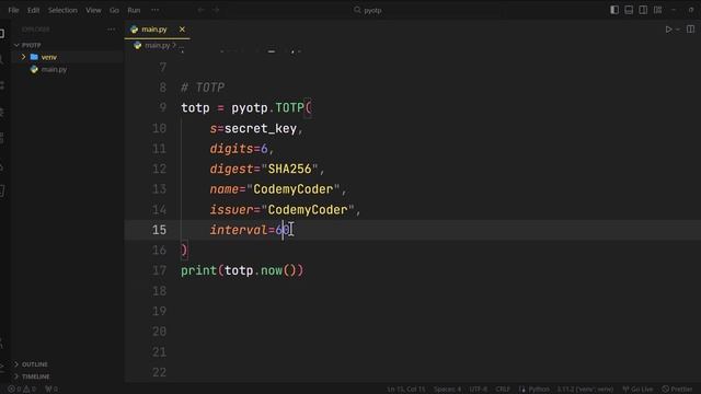 Generate Secret Key Using Python | 2FA OTP Using Python pyotp lib