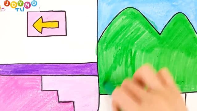 Как нарисовать поезд | Уроки рисования для детей | Раскраска смотреть онлайн