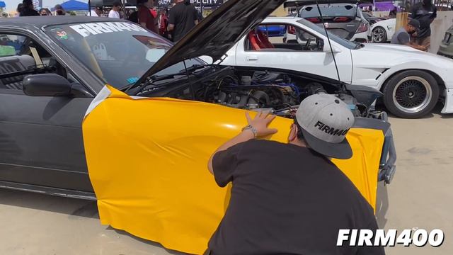 FIRM400 POP-UP WRAP DEMO: NISSAN S13 FENDER WRAP USING AVERY GLOSS DARK YELLOW @ ARK MOVEMENT EVENT смотреть онлайн