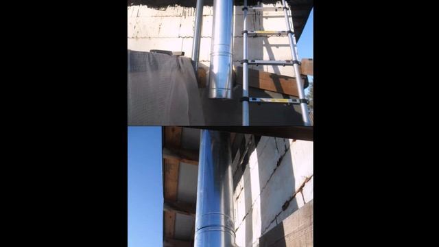 монтаж газового котла и вентиляции