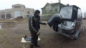 Установка редуктора на лодочный мотор Suzuki 90 ATL