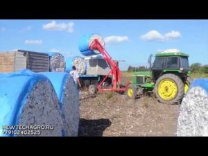 Как убирают хлопок - Хлопкоуборочный комбайн