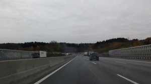 Прогулка на порше 911 по немецким автобанам.