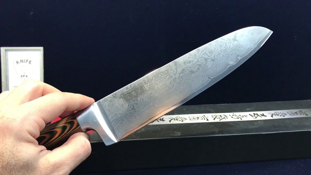Повреждение кончика - восстановление шефа. Японский нож MIKADZO / Ножевая мастерская Knife SPA