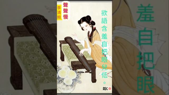 李清照《聲聲慢》尋尋覓覓…
