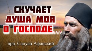 Важно послушать! Скучает душа моя о Господе, и слезно ищу Его - прп. Силуан Афонский