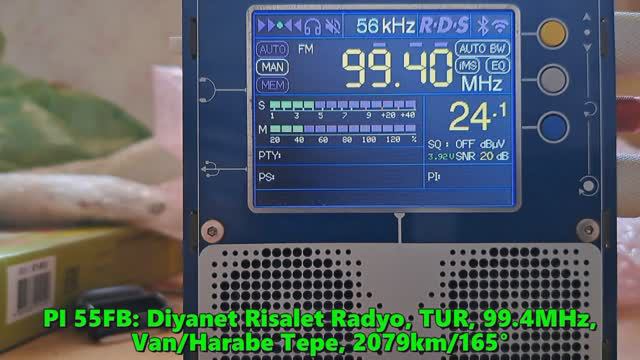 16.06.2024 12:45UTC, [Es], Diyanet Risalet Radyo, Турция, 99.4МГц, 2079км