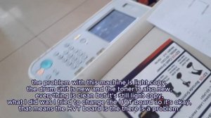 CANON IMAGERUNNER  2520 PRINT OUT VERY LIGHT COPY