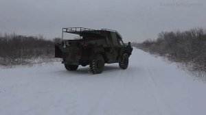 Модернизированный БРДМ-2 с ручным управлением газа и тормозов