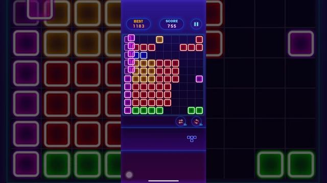 Glow Block Puzzle?Glow Themed Classic Block Puzzle #04 - Gameplay Walkthrough (iOS, Android)