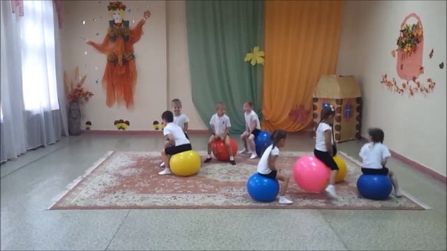 Танец на фитболах в детском саду. смотреть онлайн