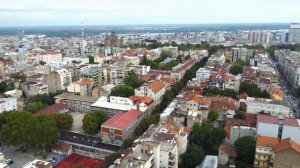 Beograd - panorama Beograda snimljena dronom - Trg Slavija - kule Beograda - septembar 2022