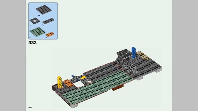 LEGO Minecraft 21137 The Mountain Cave - instruction timelapse