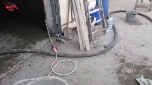 Растворонасос Аверса / Aversa Р150 в работе