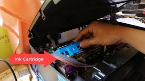 How to clean cartridge printhead in HP Ink Tank 115 no print output