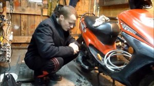 стружка в картере. Промывка 4 х тактного скутера