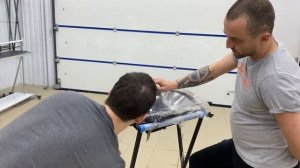 Оклейка фары Land Cruiser 200 в полиуритановую плёнку XPRO