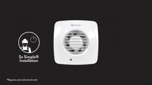 Xpelair Simply Silent DX100 Square Extractor Fan | Items 80655 59332 56482 21448