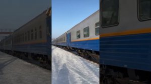 Отправление пассажирского поезда сообщением Оскемен 1-Алматы 2  Со станции Усть-Каменогорск 11.2020