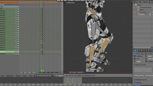 Создание костей и анимации персонажа в Blender3D