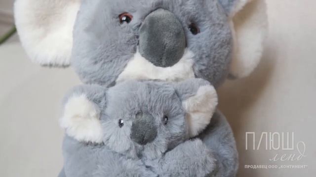Мягкая игрушка Коала с малышом, Плюш Ленд смотреть онлайн