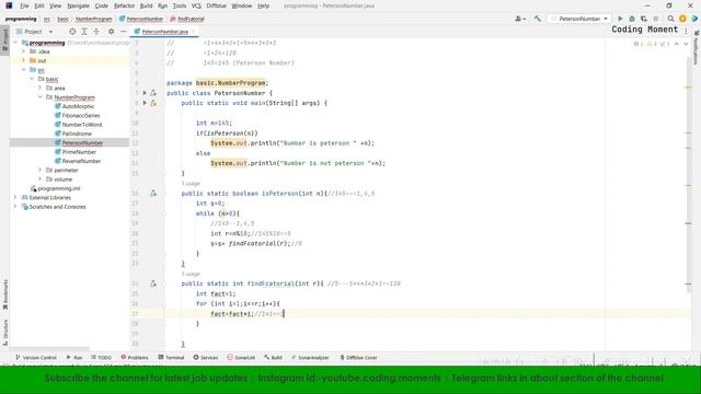 Peterson Number Program In Java | What is Peterson Number | #100daysofcode #javaprogramming #java смотреть онлайн